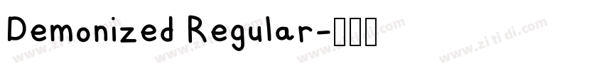 Demonized Regular字体转换